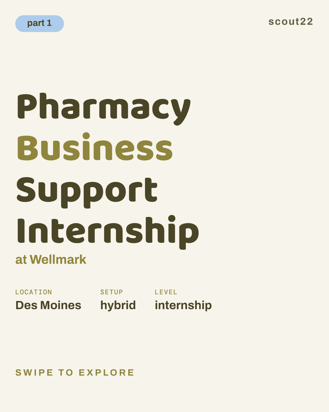 Pharmacy Business Support Internship at Wellmark