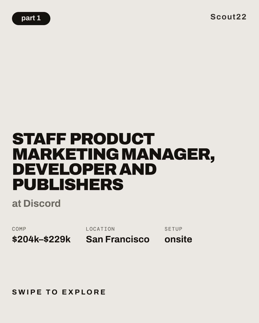 Staff Product Marketing Manager, Developer and Publishers at Discord