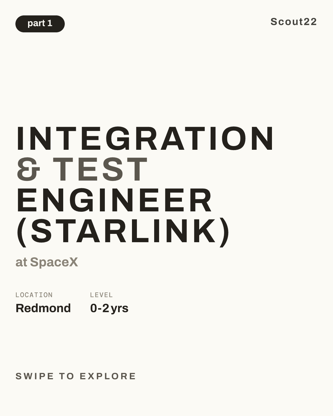 Integration & Test Engineer (Starlink) at SpaceX