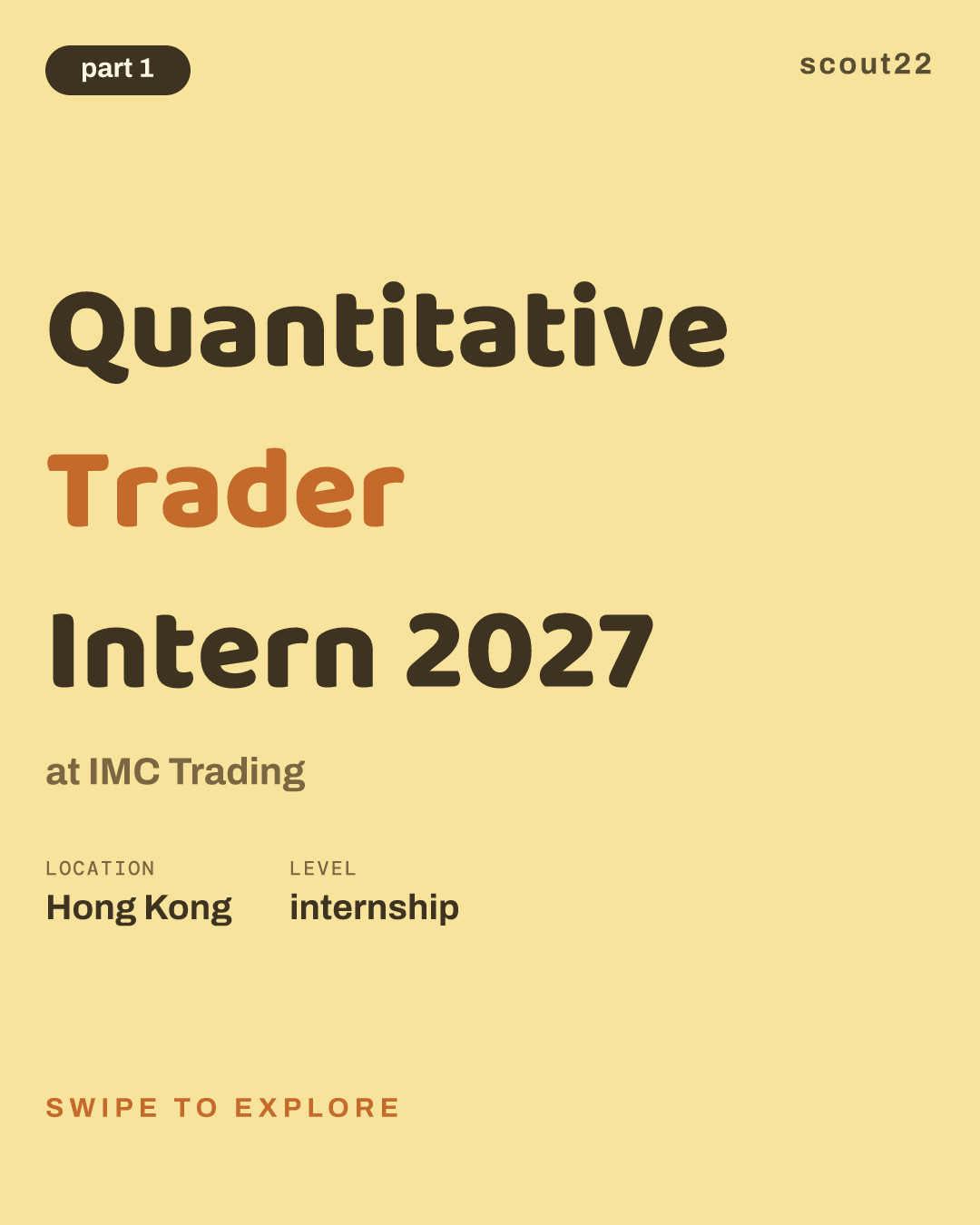 Quantitative Trader Intern 2027 at IMC Trading