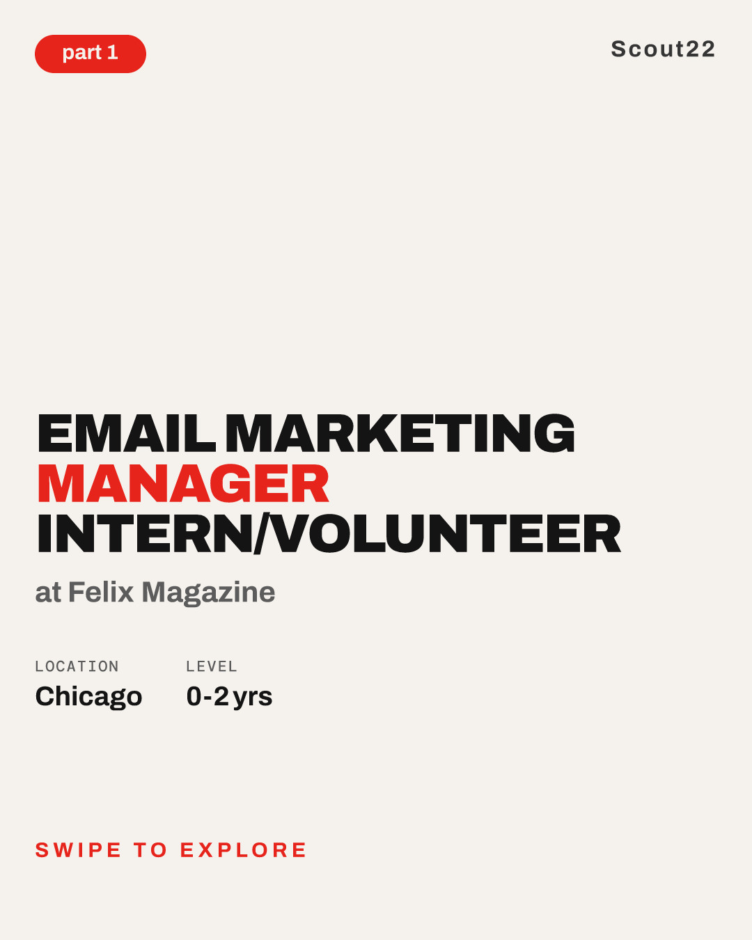 Email Marketing Manager Intern/Volunteer at Felix Magazine