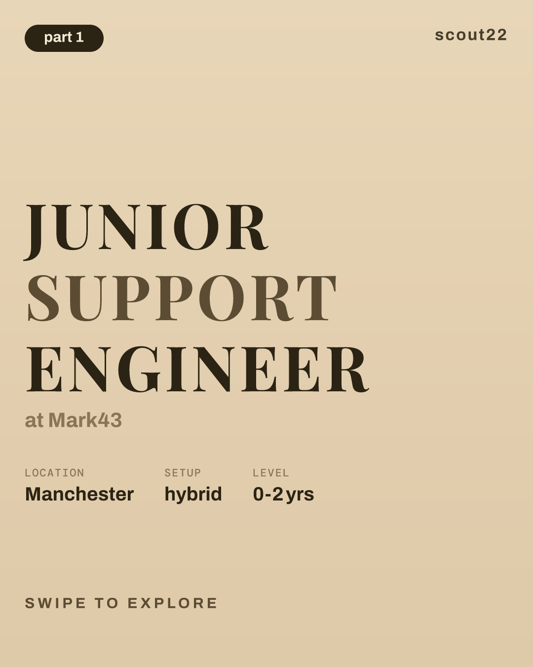 Junior Support Engineer at Mark43