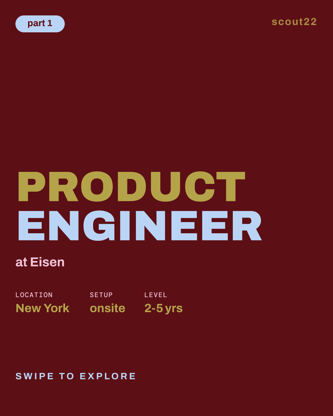 Product Engineer at Eisen
