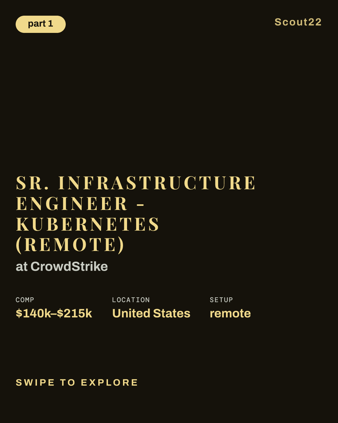 Sr. Infrastructure Engineer - Kubernetes (Remote) at CrowdStrike