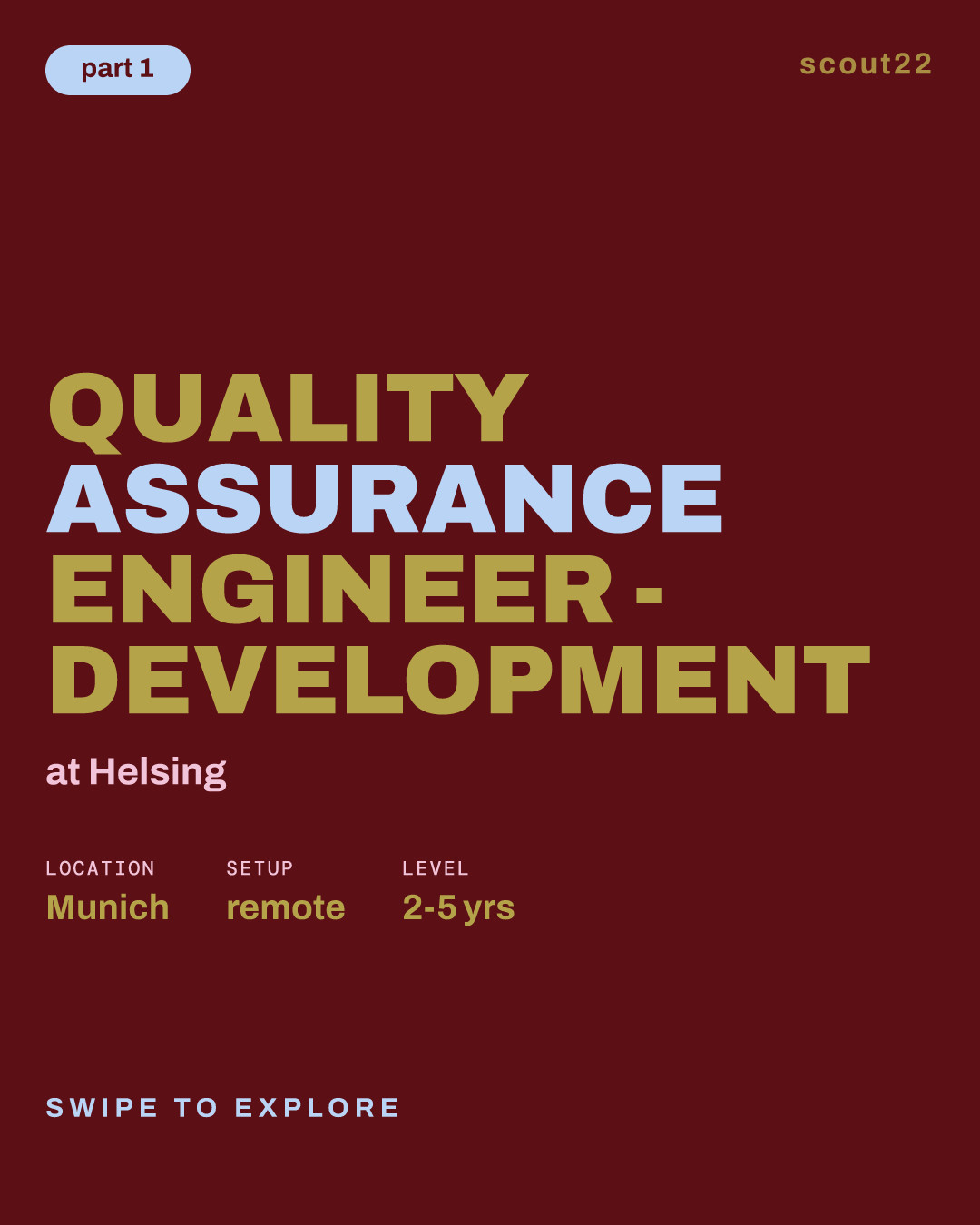 Quality Assurance Engineer - Development at Helsing