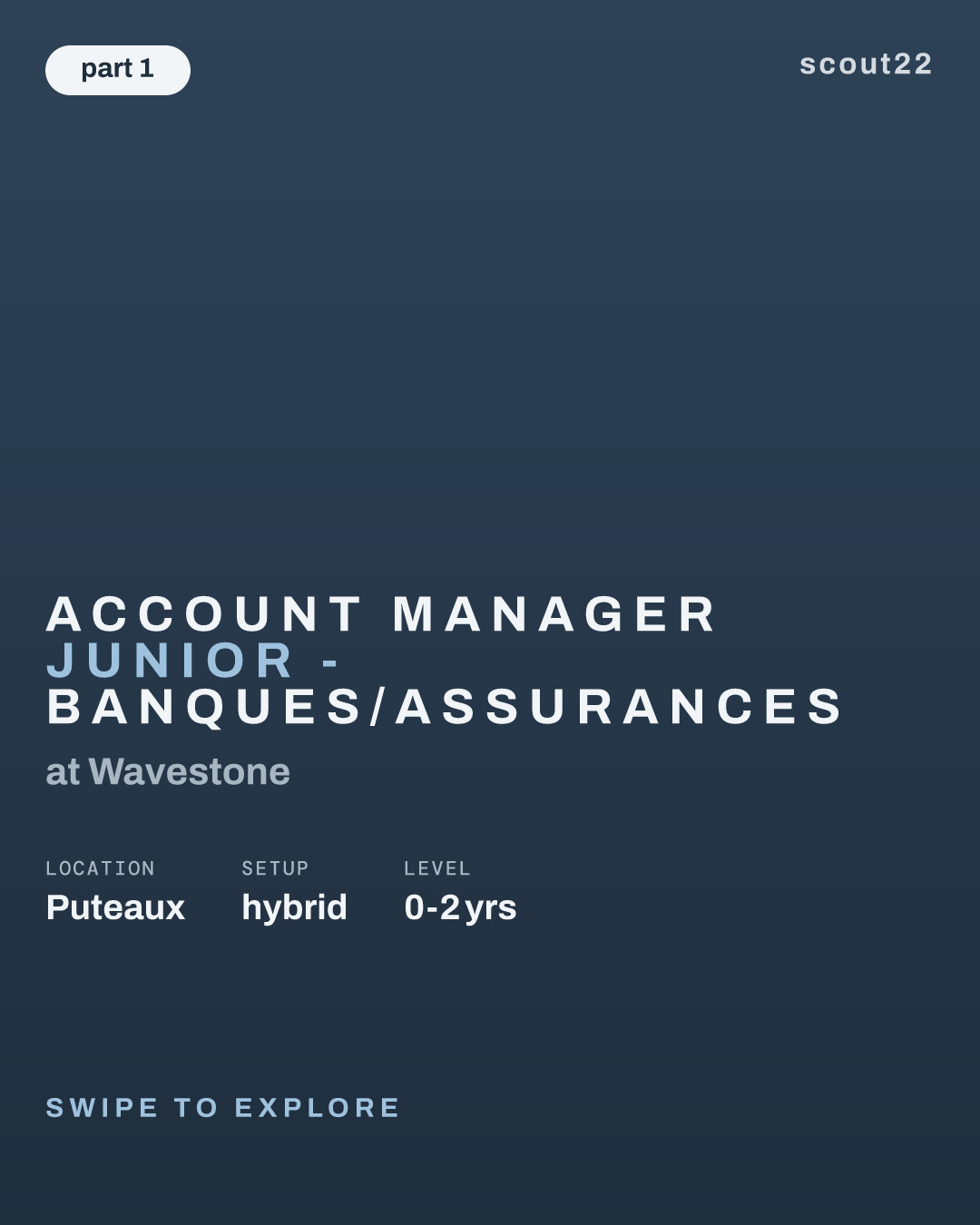 Account Manager Junior - Banques/Assurances at Wavestone