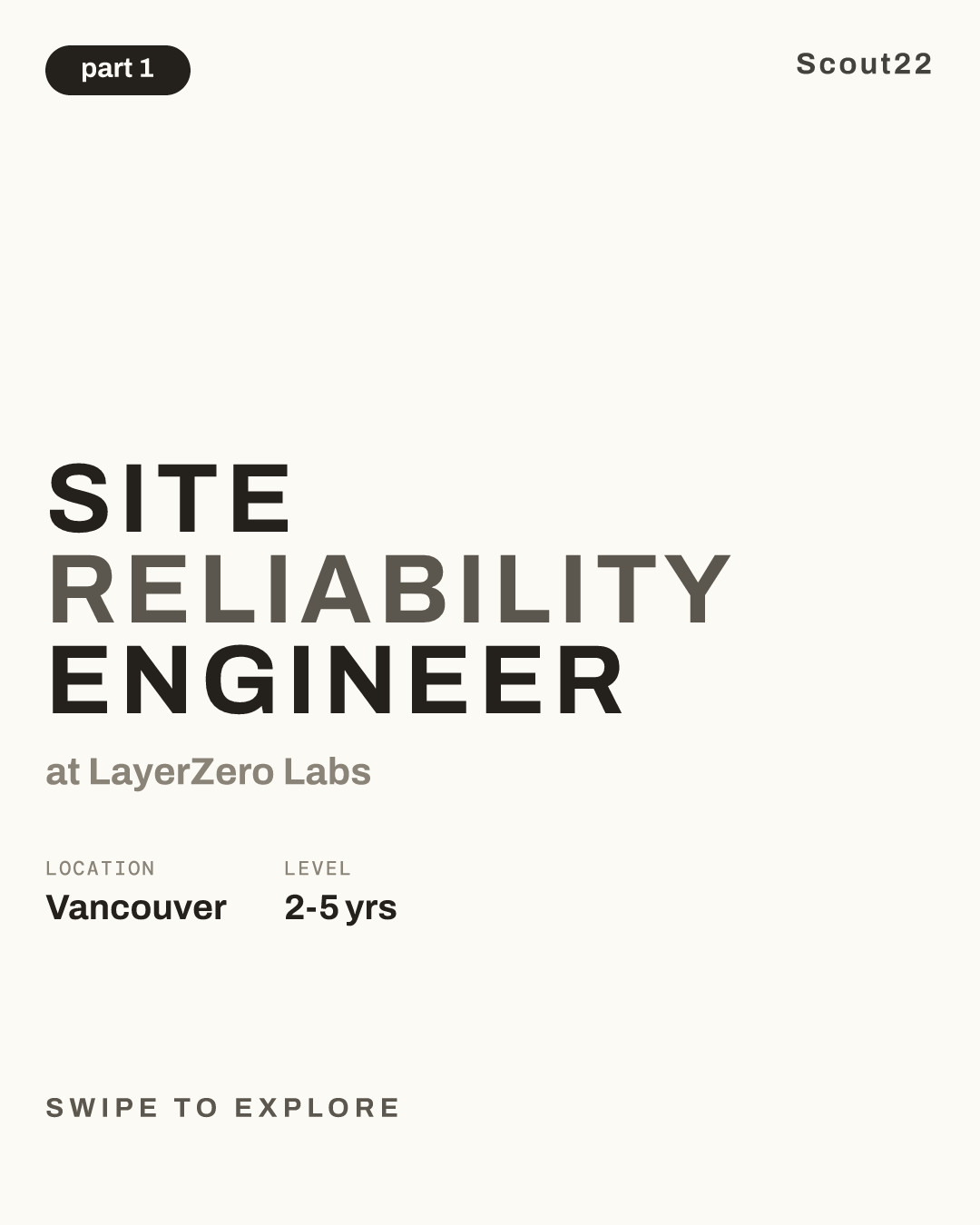 Site Reliability Engineer at LayerZero Labs