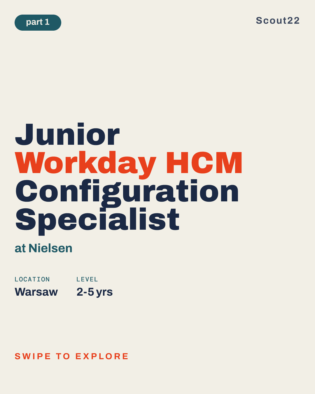 Junior Workday HCM Configuration Specialist at Nielsen