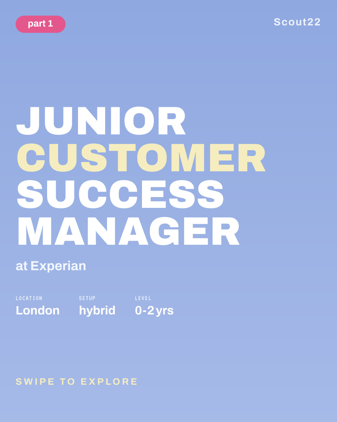 Junior Customer Success Manager at Experian