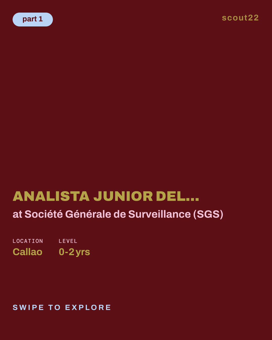 Analista Junior del Laboratorio MNGQ at Société Générale de Surveillance (SGS)