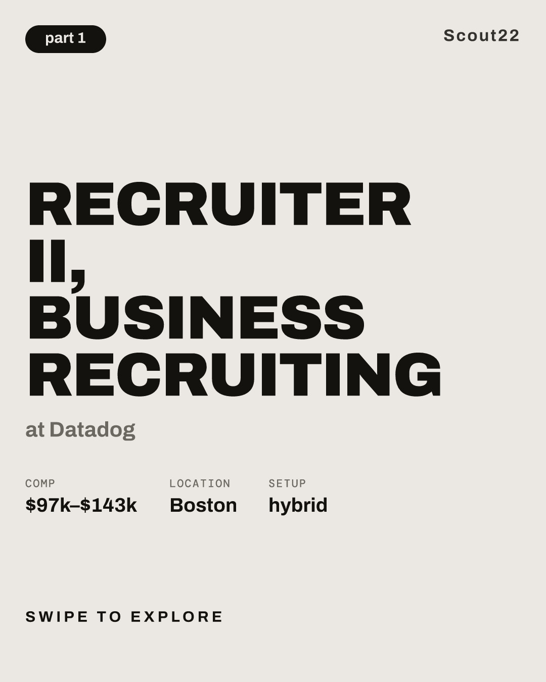 Recruiter II, Business Recruiting at Datadog