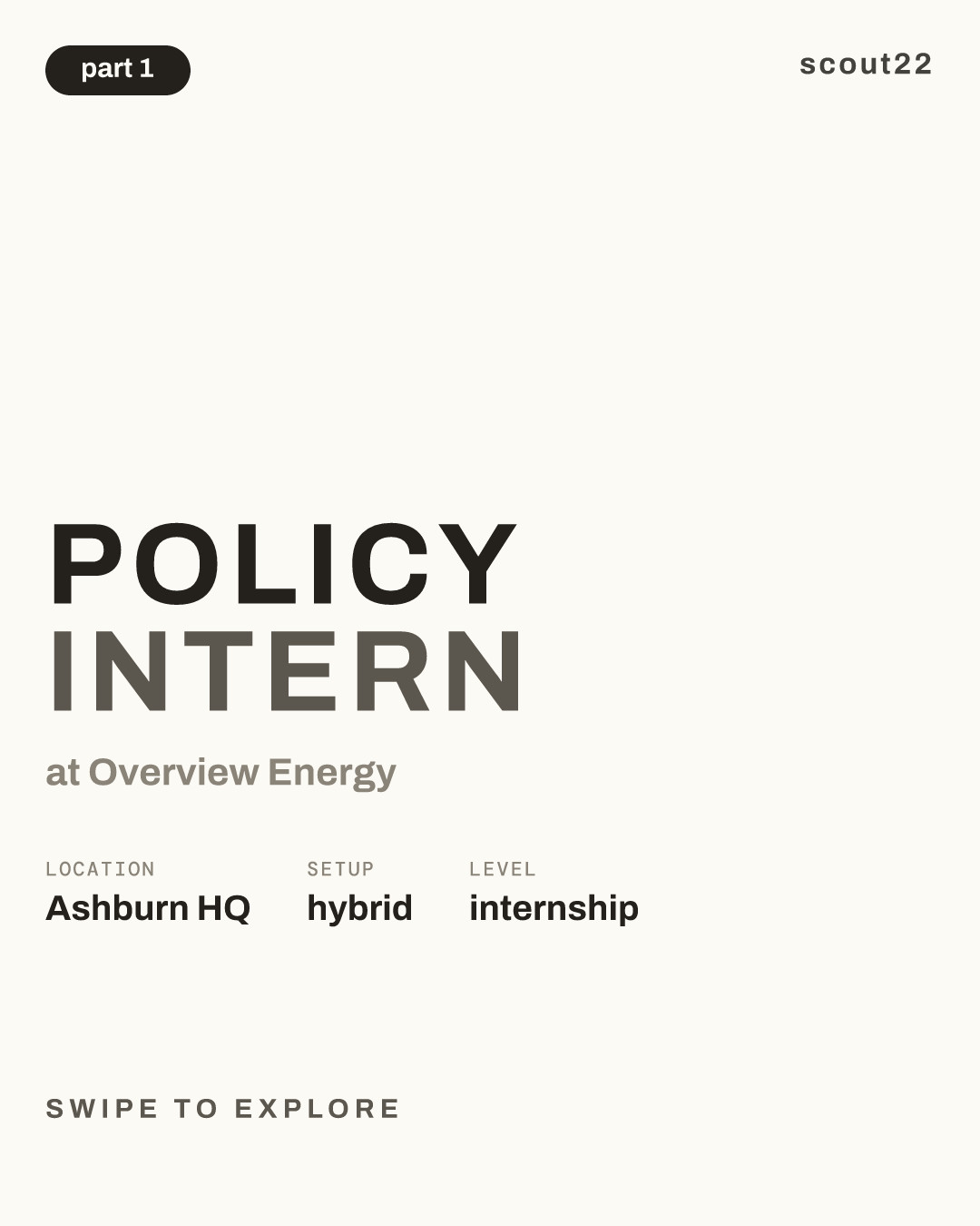 Policy Intern at Overview Energy
