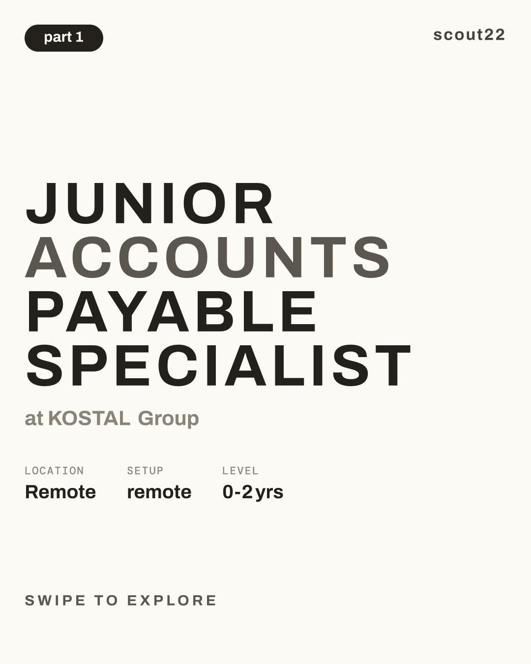 Junior Accounts Payable Specialist at KOSTAL Group