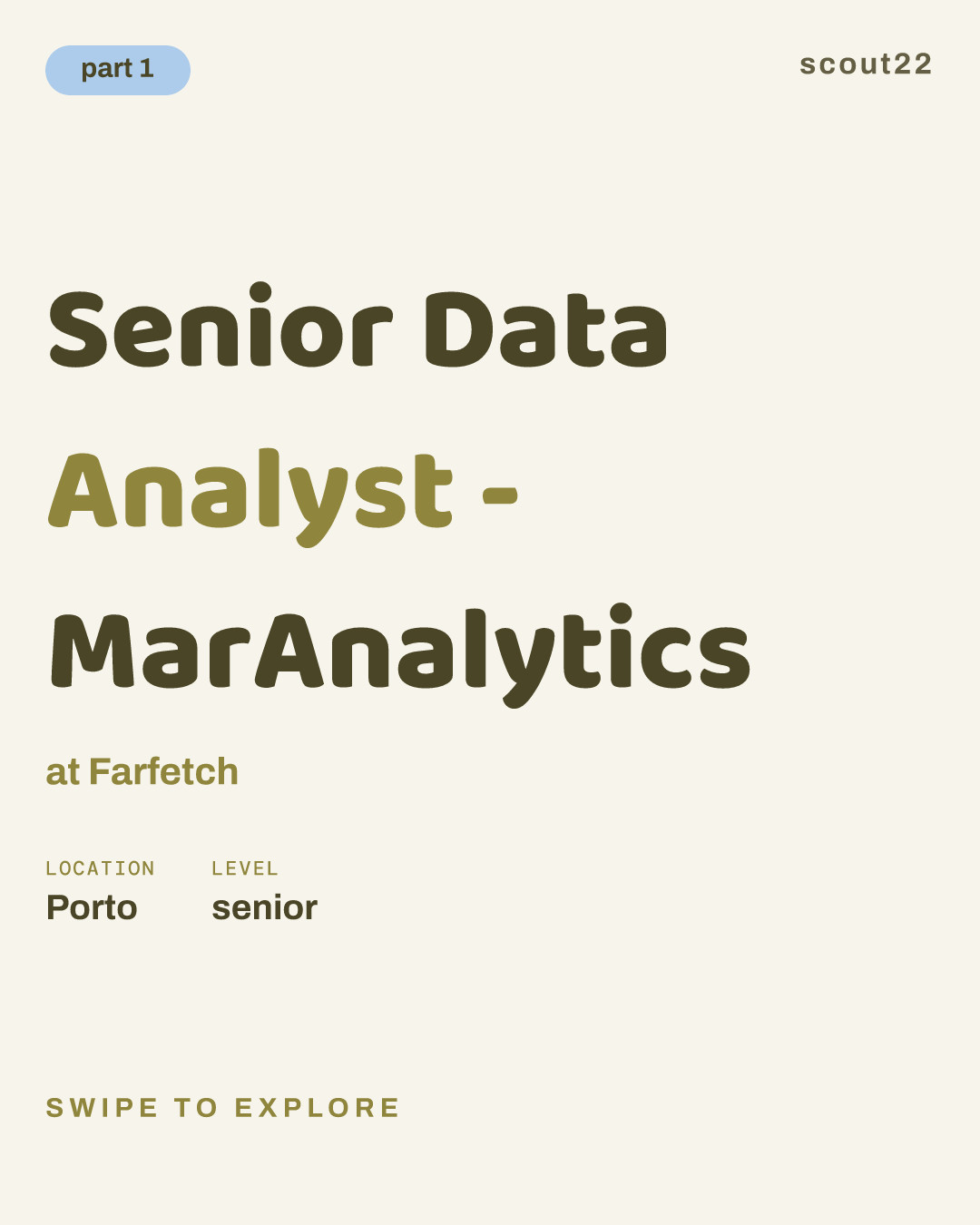 Senior Data Analyst - MarAnalytics at Farfetch