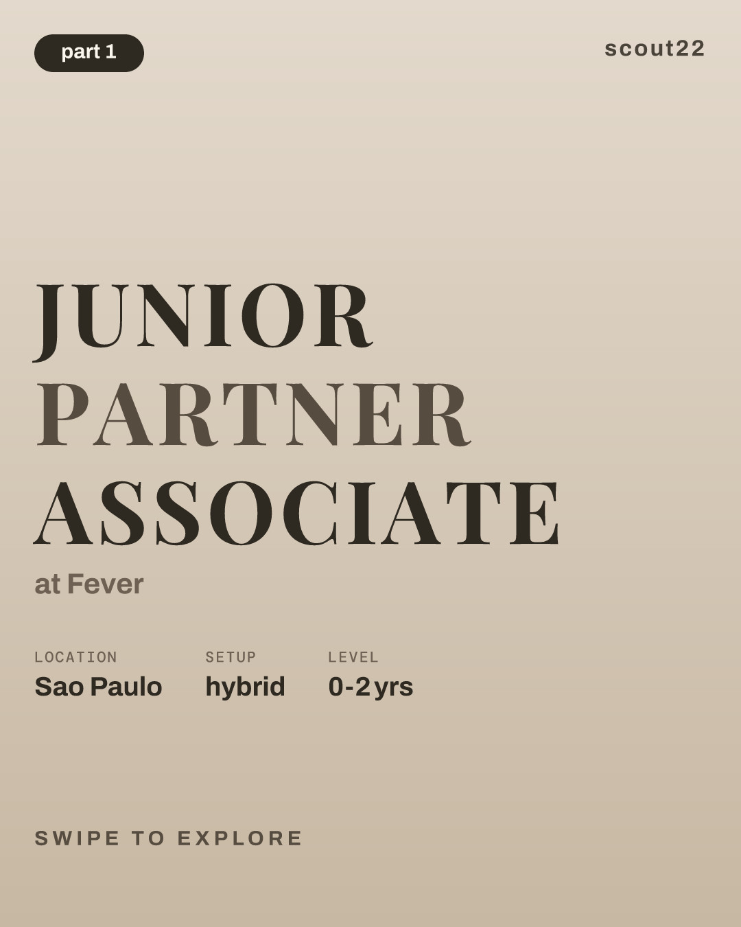 Junior Partner Associate at Fever