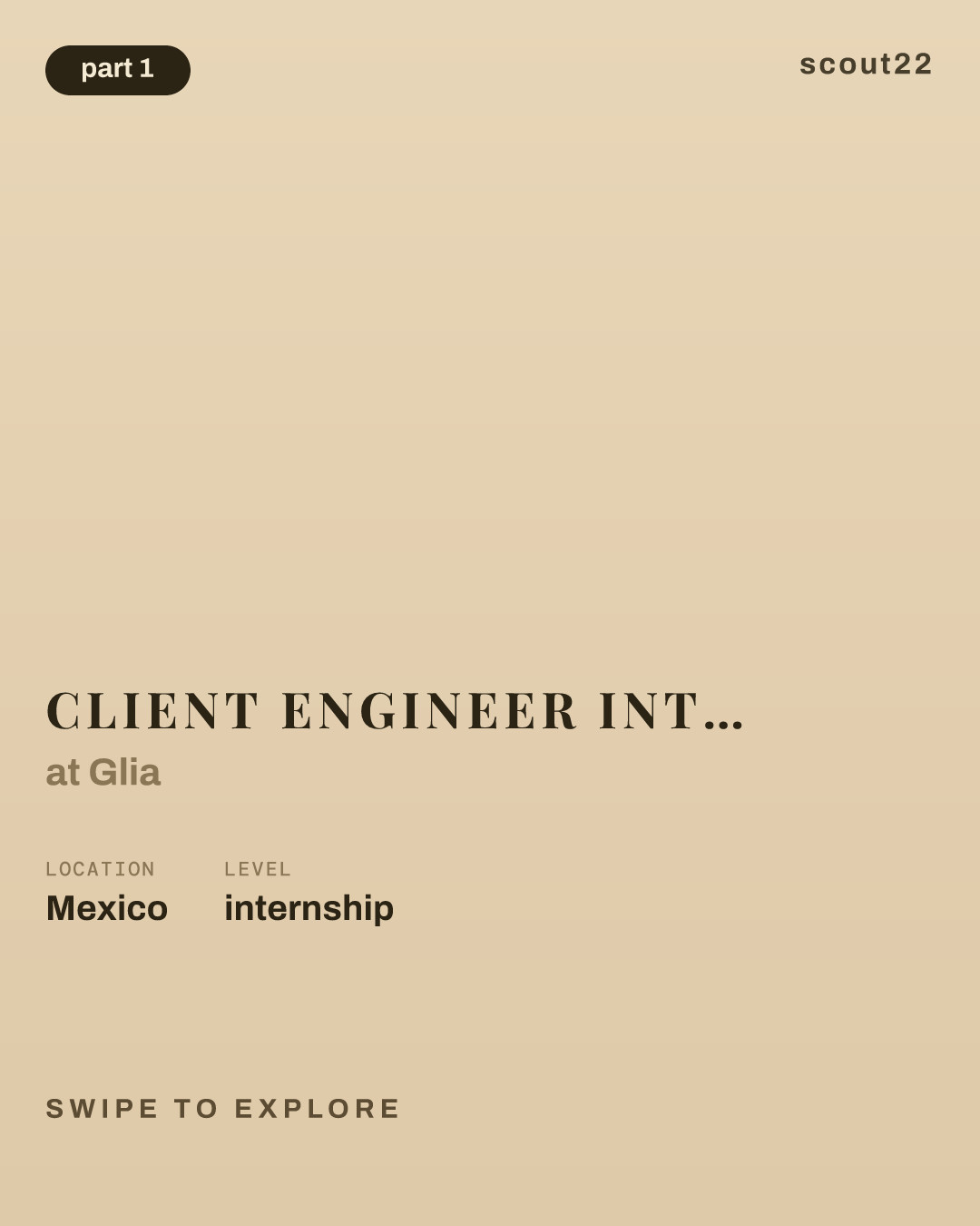 Client Engineer Intern, Mexico City at Glia