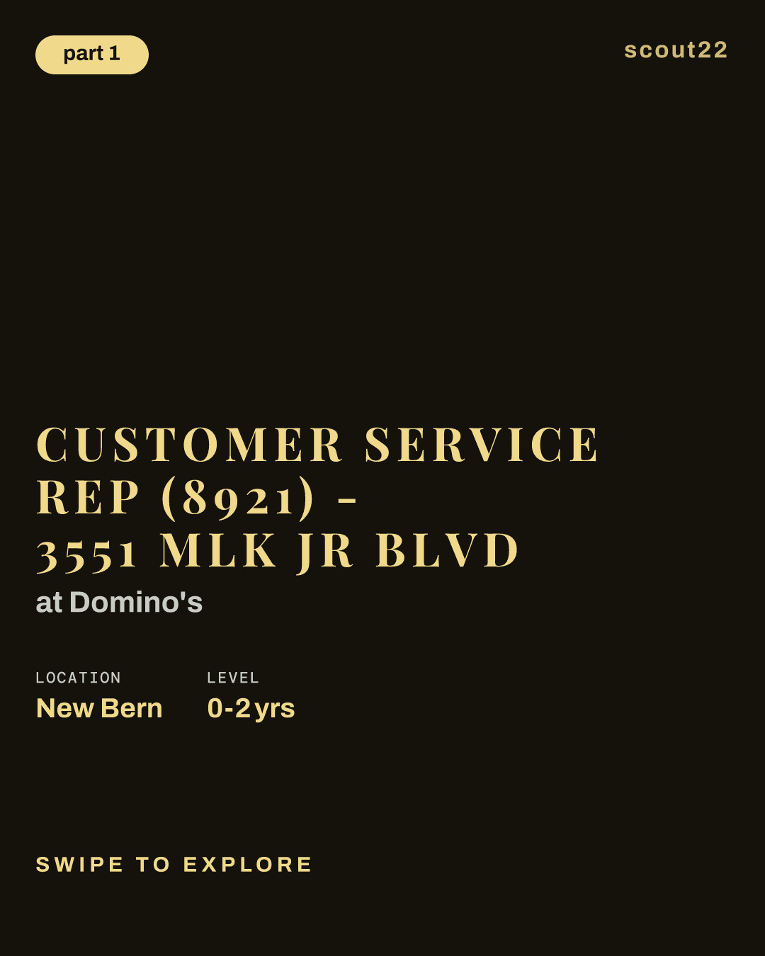Customer Service Rep (8921) - 3551 MLK Jr Blvd at Domino's