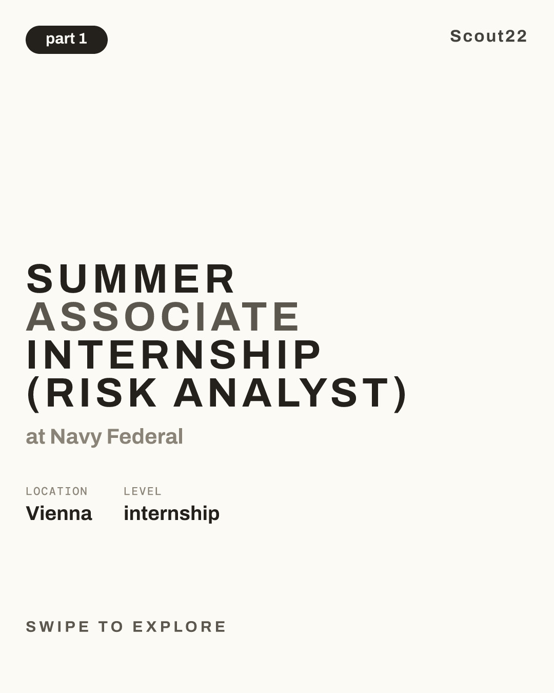 Summer Associate Internship (Risk Analyst) at Navy Federal