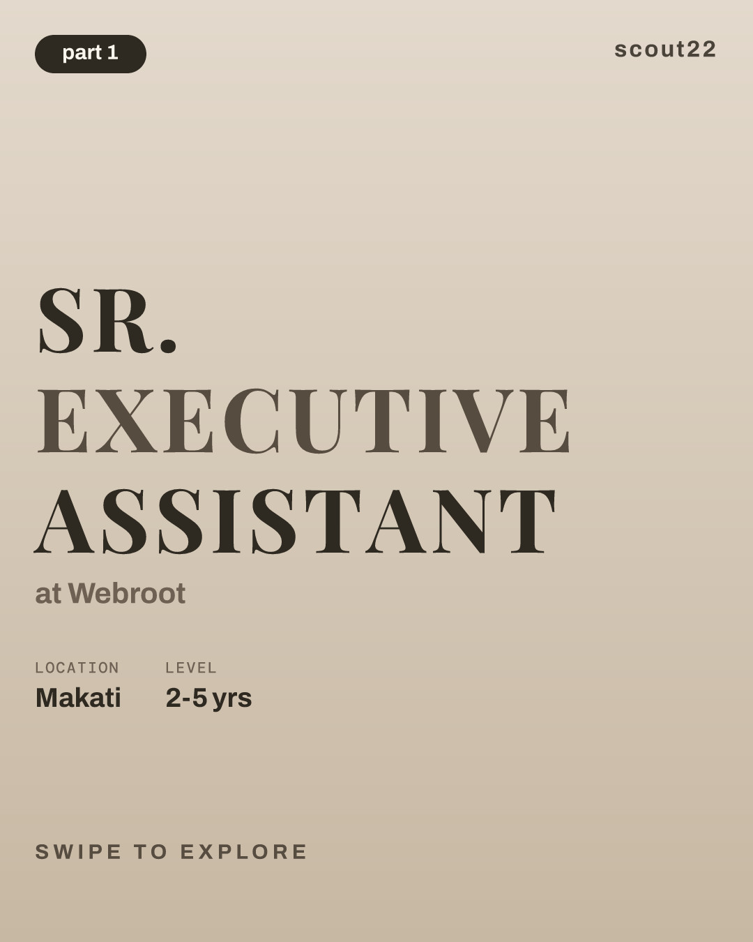 Sr. Executive Assistant at Webroot