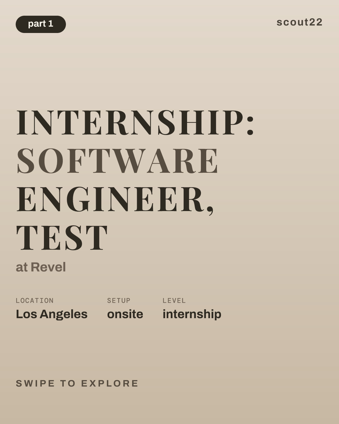 Internship: Software Engineer, Test at Revel