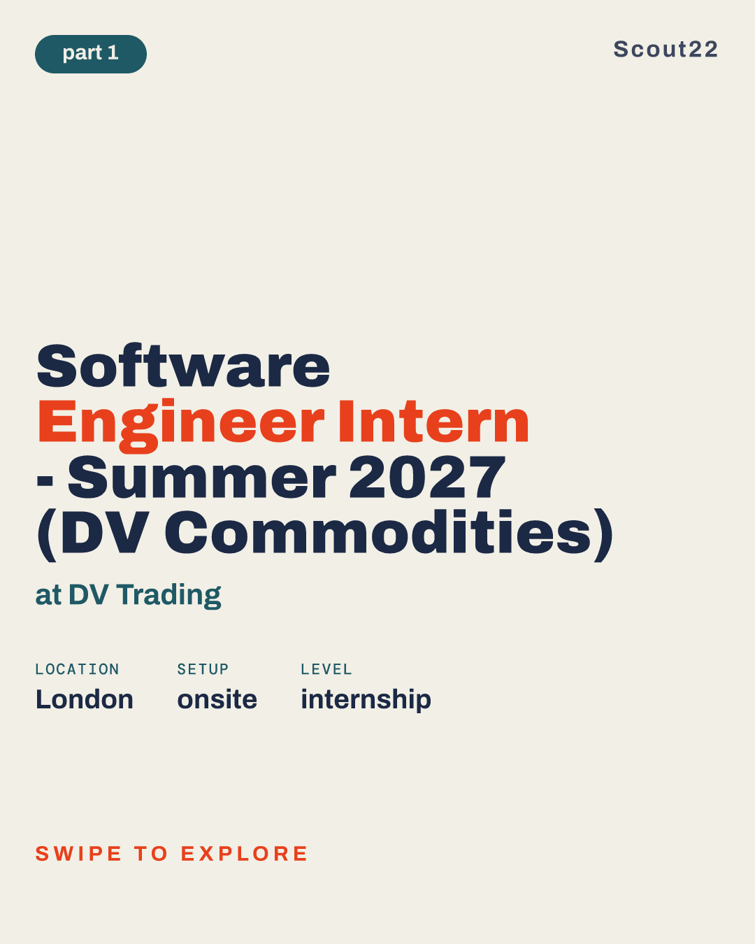 Software Engineer Intern - Summer 2027 (DV Commodities) at DV Trading