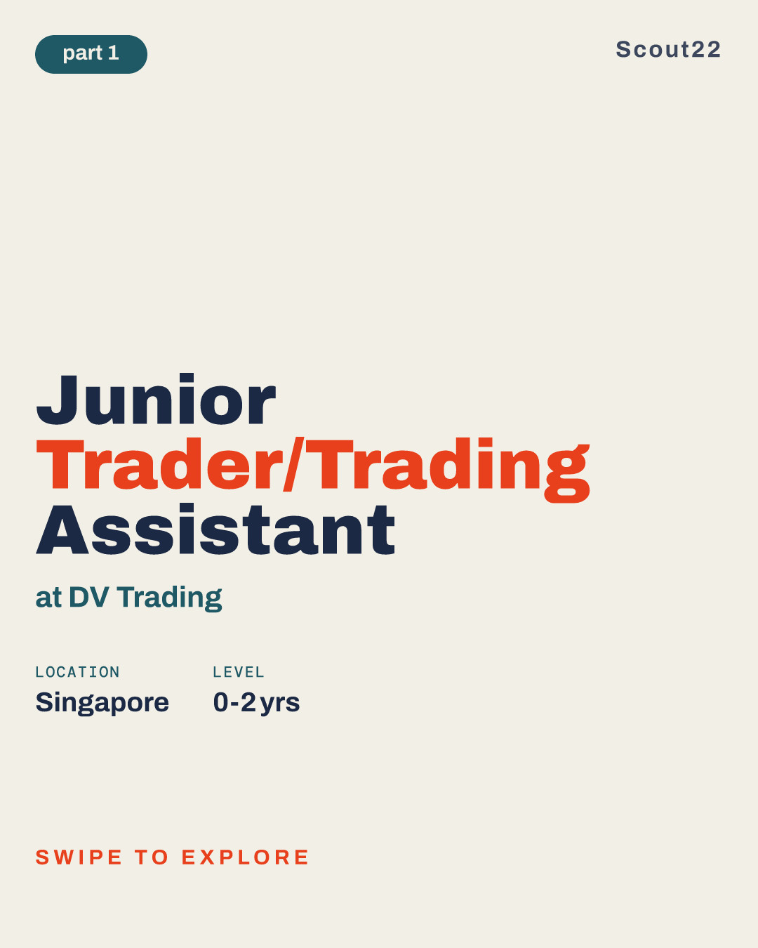 Junior Trader/Trading Assistant at DV Trading