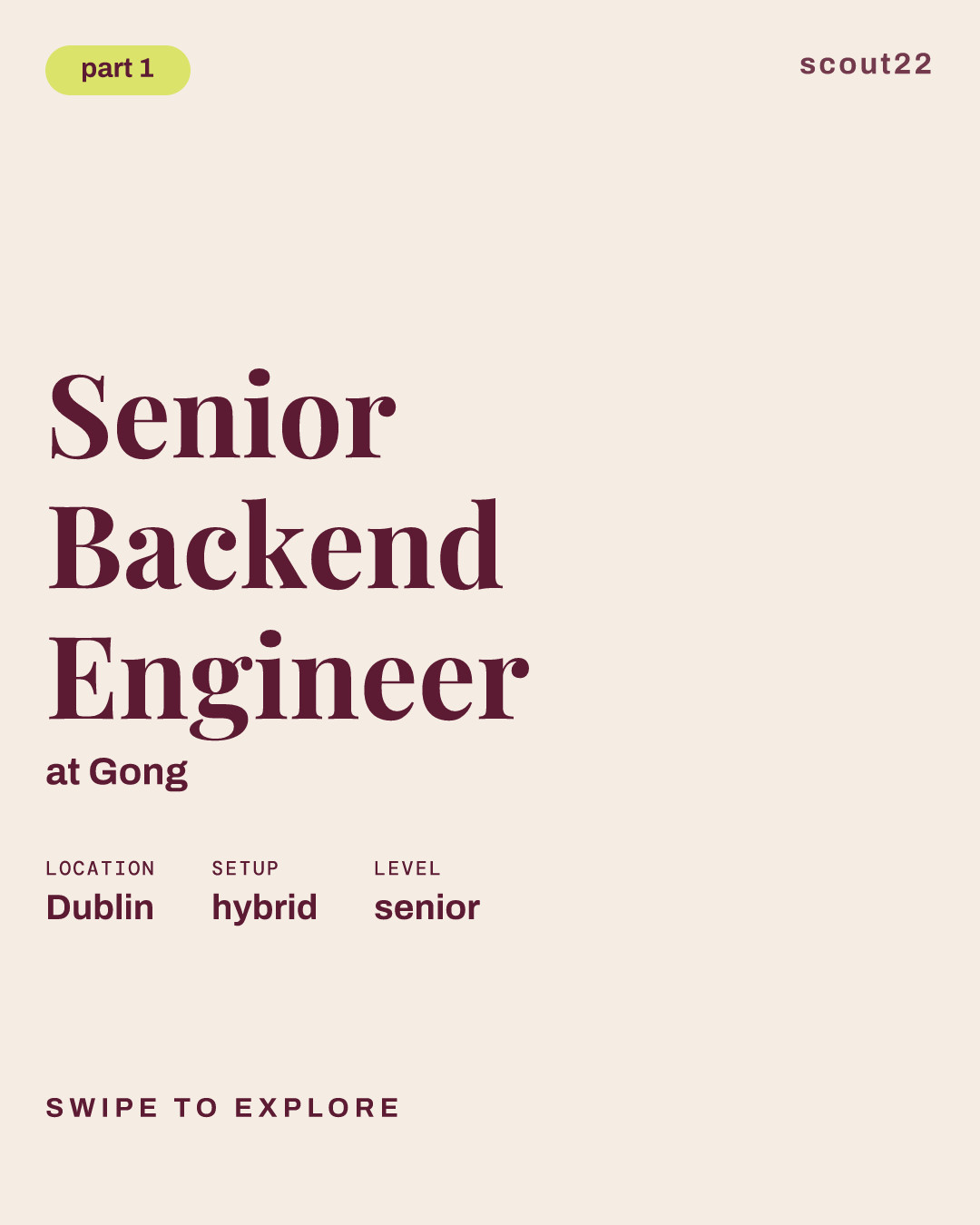 Senior Backend Engineer at Gong