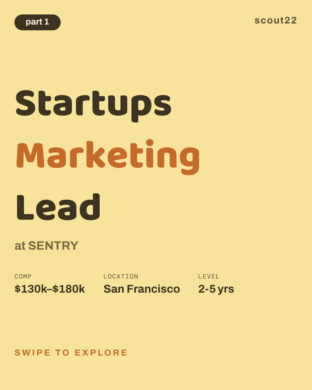Startups Marketing Lead at SENTRY