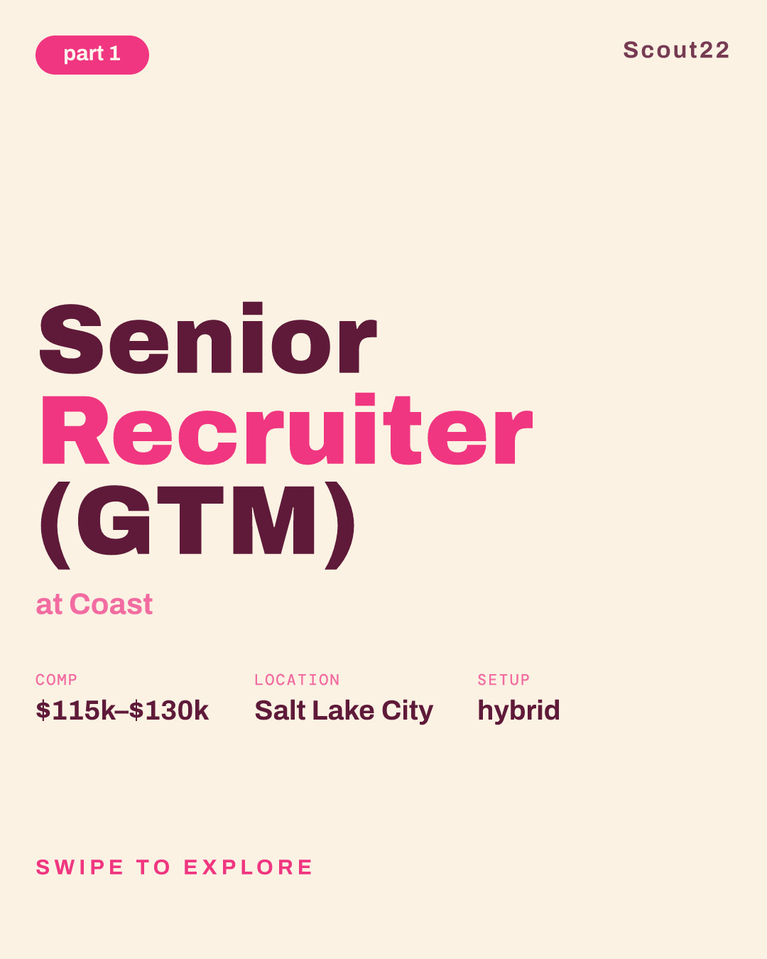 Senior Recruiter (GTM) at Coast