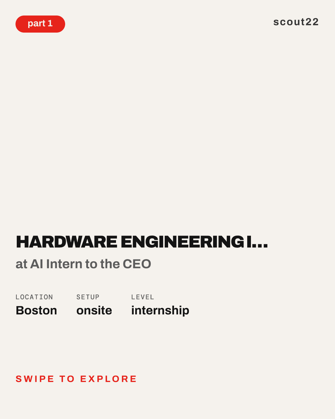 Hardware Engineering Intern (Co-Op Spring/Intern Summer 2027) at AI Intern to the CEO
