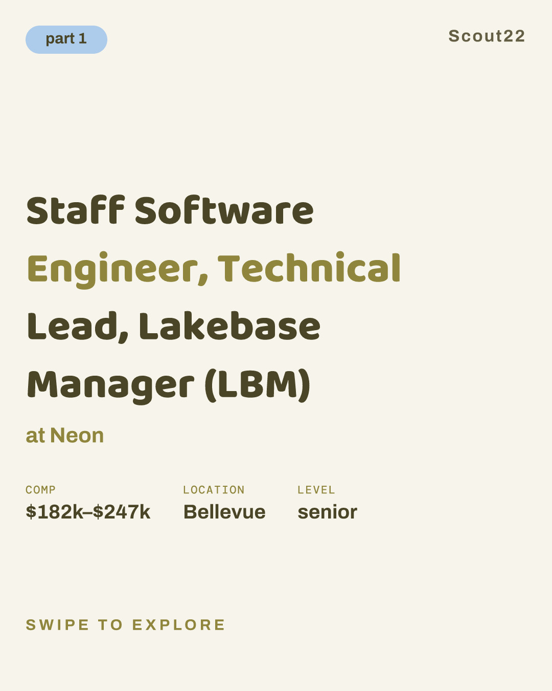 Staff Software Engineer, Technical Lead, Lakebase Manager (LBM) at Neon