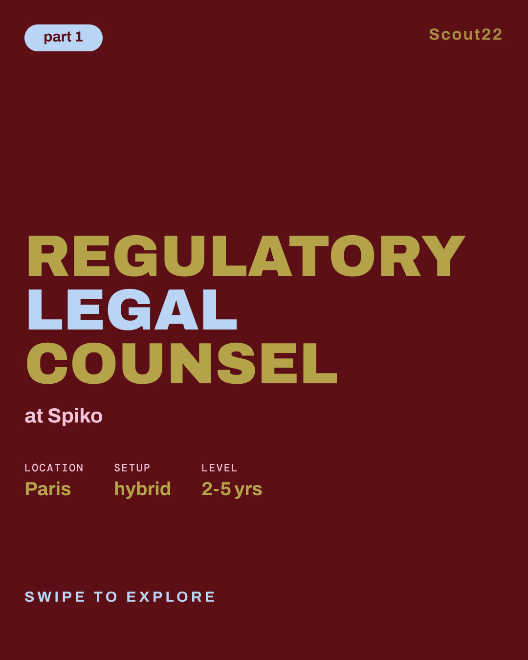 Regulatory Legal Counsel at Spiko