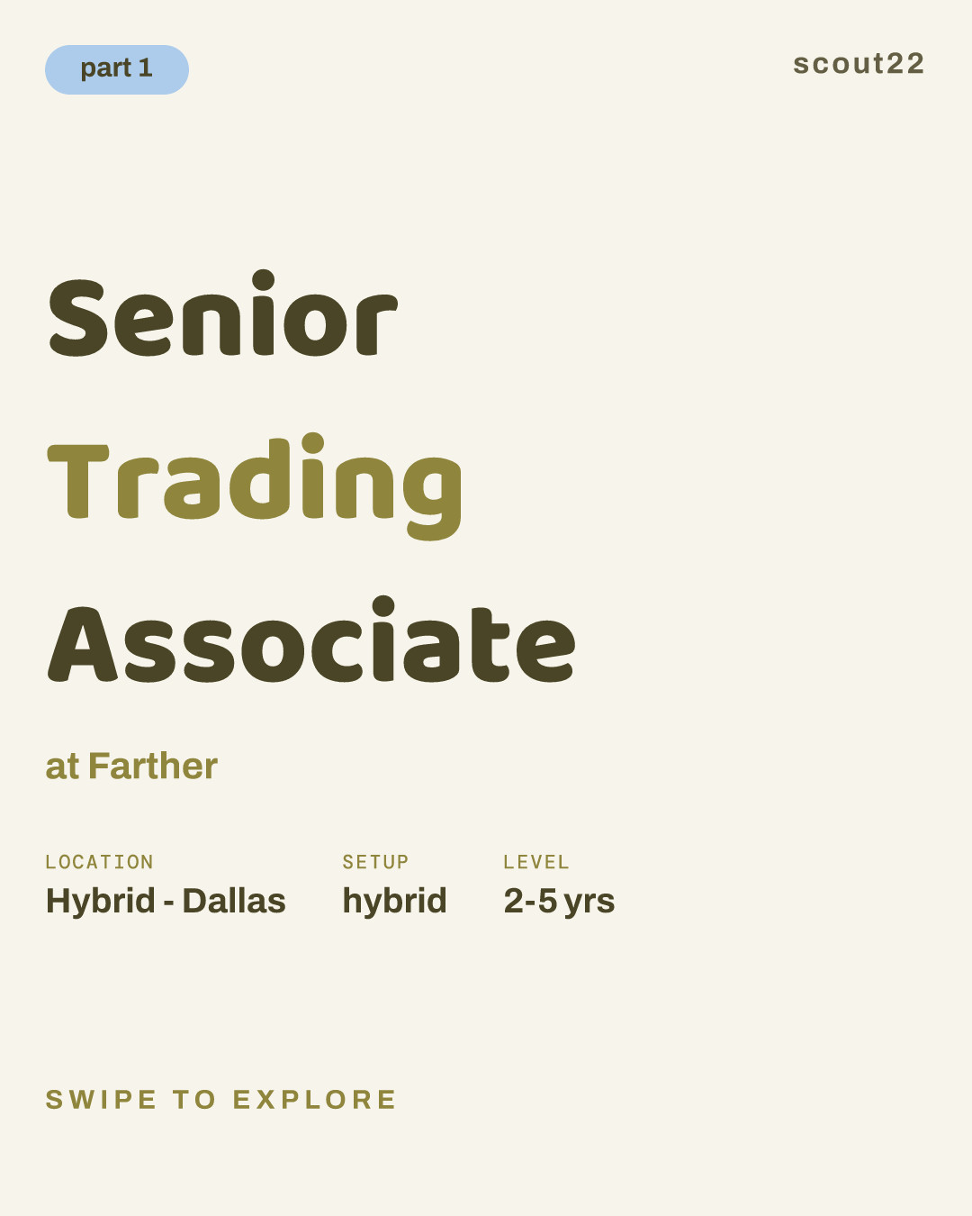 Senior Trading Associate at Farther