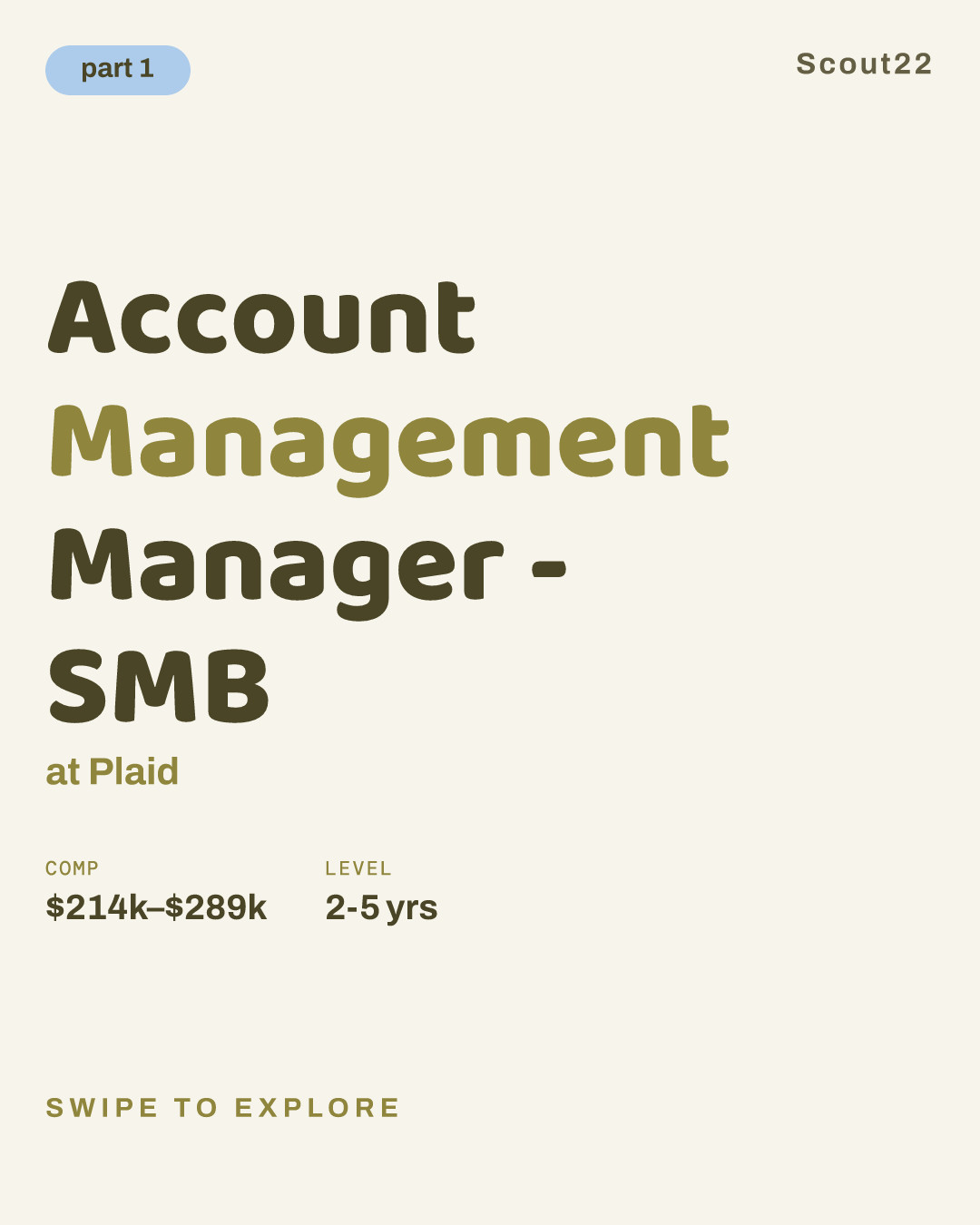 Account Management Manager - SMB at Plaid