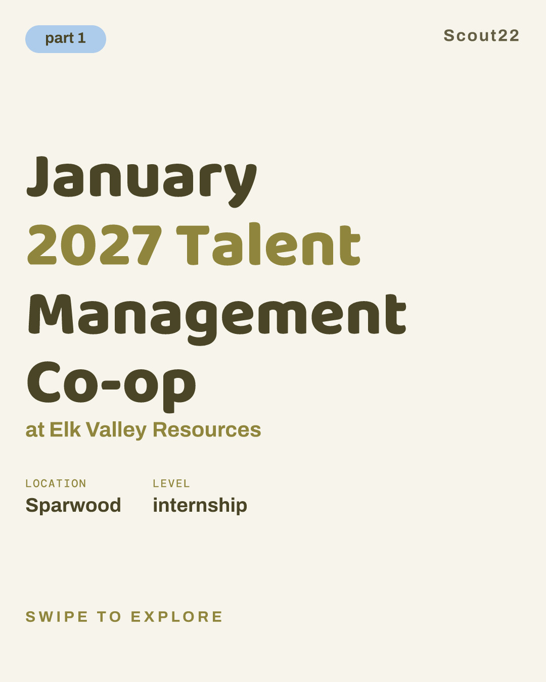 January 2027 Talent Management Co-op at Elk Valley Resources