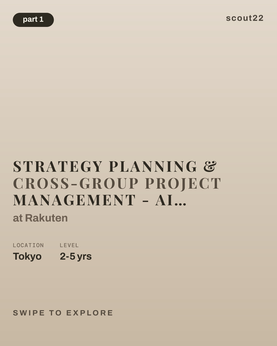 Strategy Planning & Cross-Group Project Management - AI & Data Governance Office (AIDGO) at Rakuten