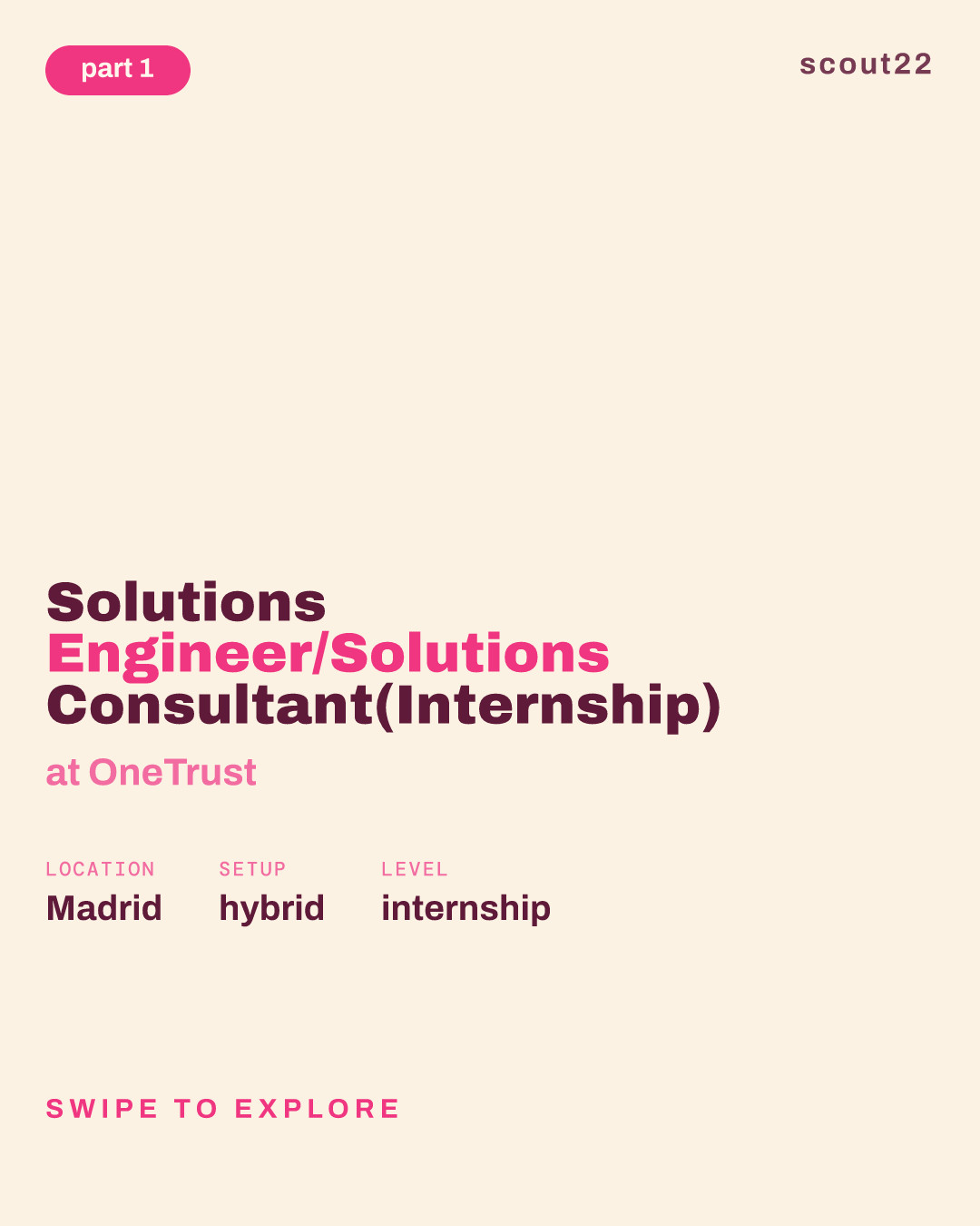 Solutions Engineer/Solutions Consultant(Internship) at OneTrust
