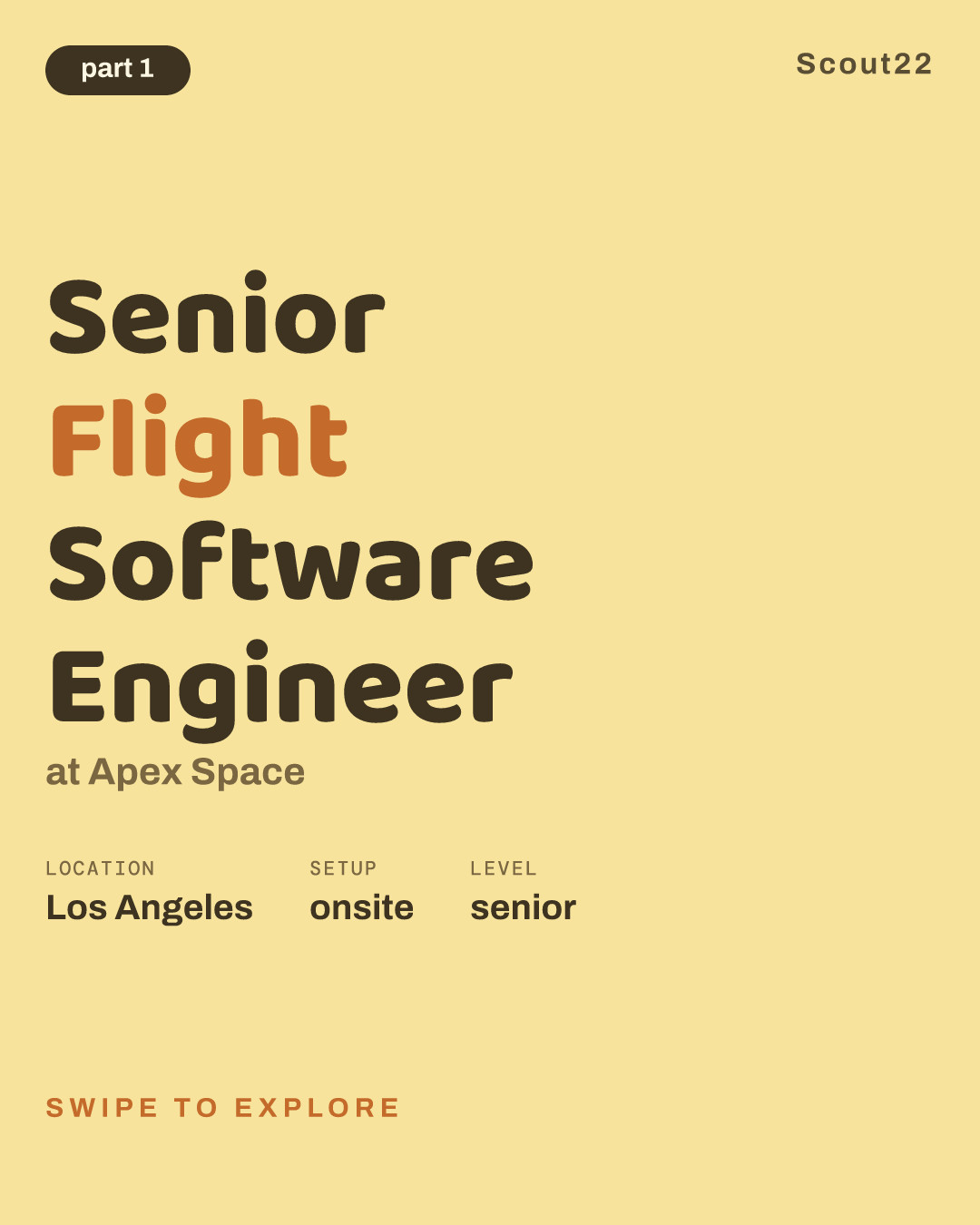 Senior Flight Software Engineer at Apex Space