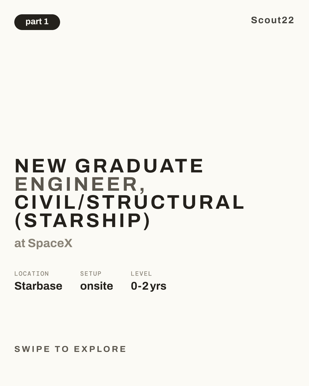 New Graduate Engineer, Civil/Structural (Starship) at SpaceX