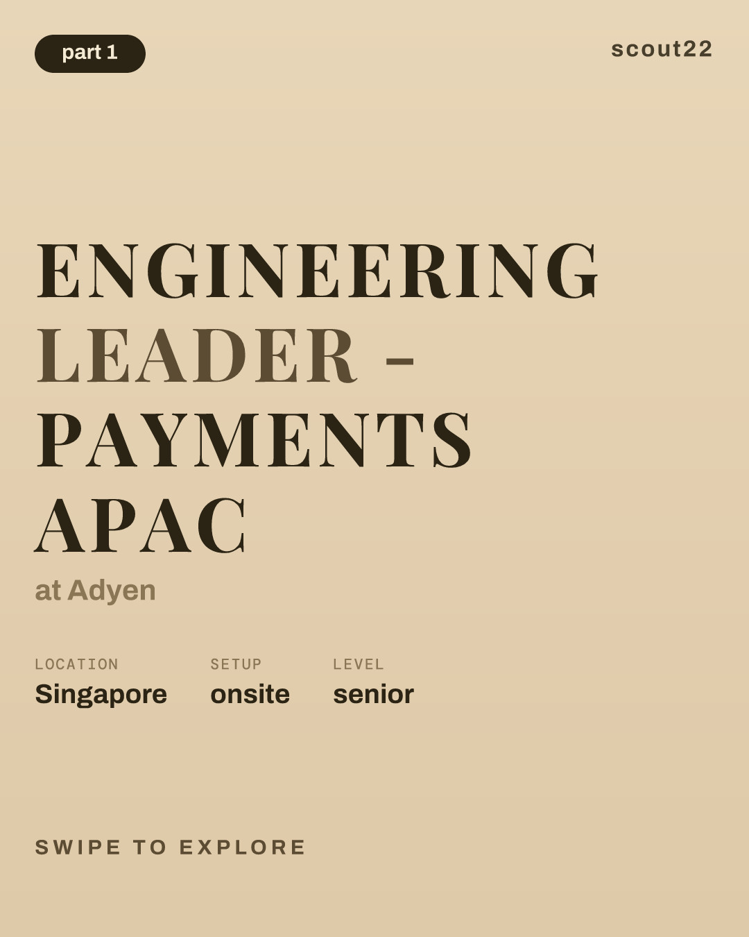 Engineering Leader - Payments APAC at Adyen