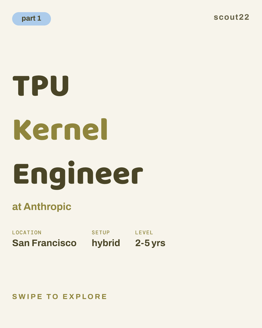 TPU Kernel Engineer at Anthropic