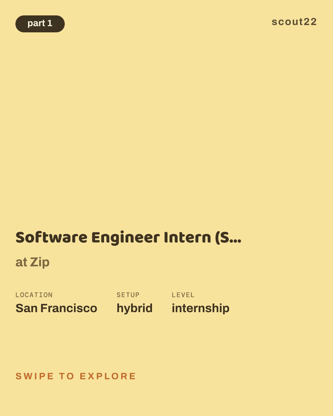 Software Engineer Intern (Summer 2027) at Zip