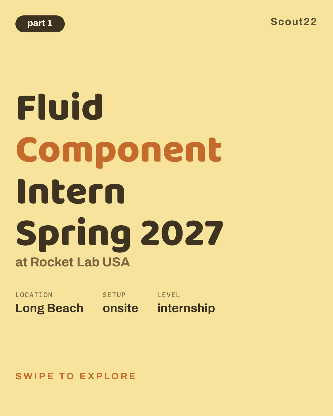 Fluid Component Intern Spring 2027 at Rocket Lab USA