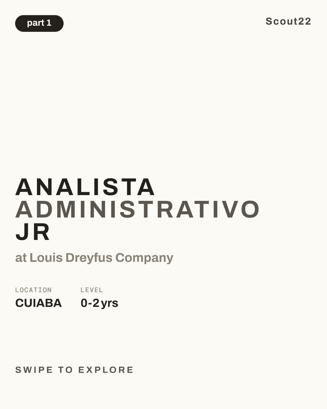ANALISTA ADMINISTRATIVO JR at Louis Dreyfus Company