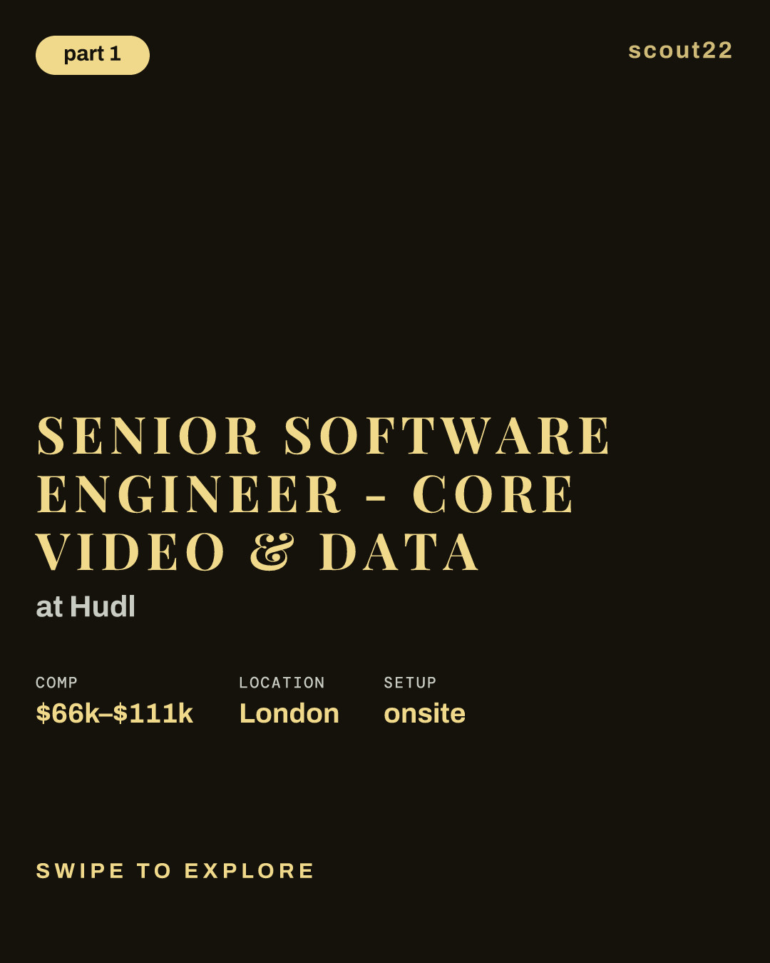 Senior Software Engineer - Core Video & Data at Hudl