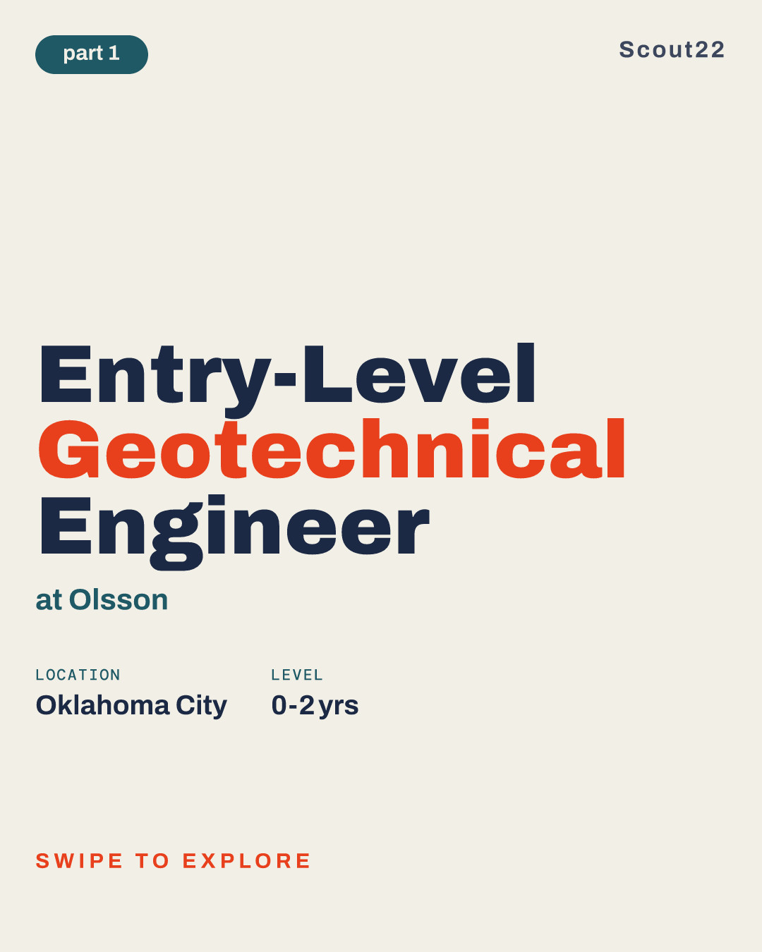Entry-Level Geotechnical Engineer at Olsson