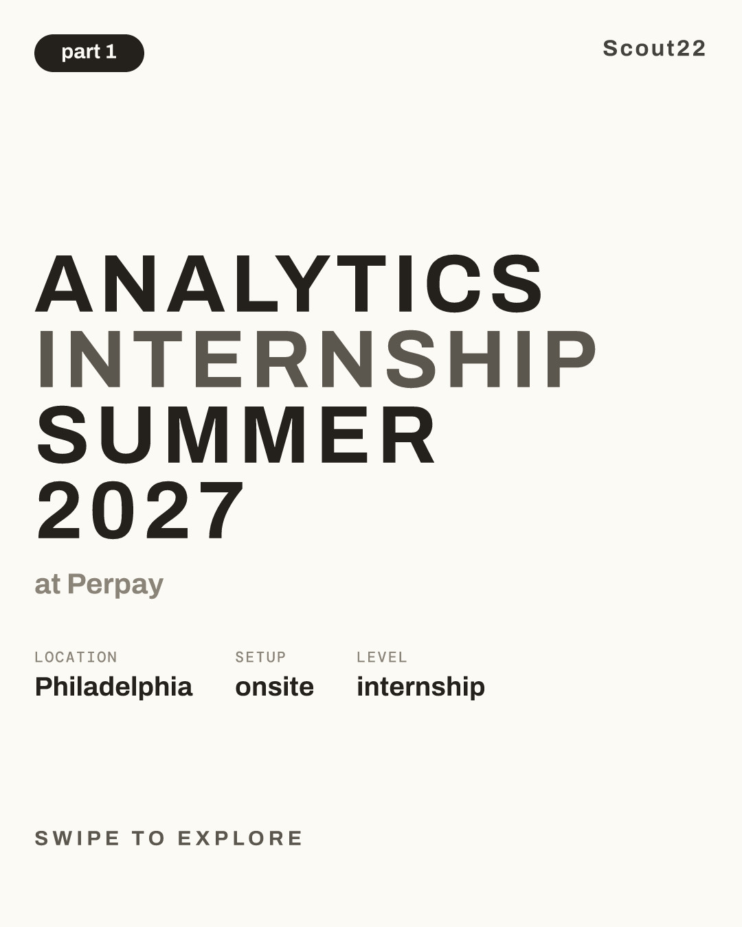 Analytics Internship Summer 2027 at Perpay