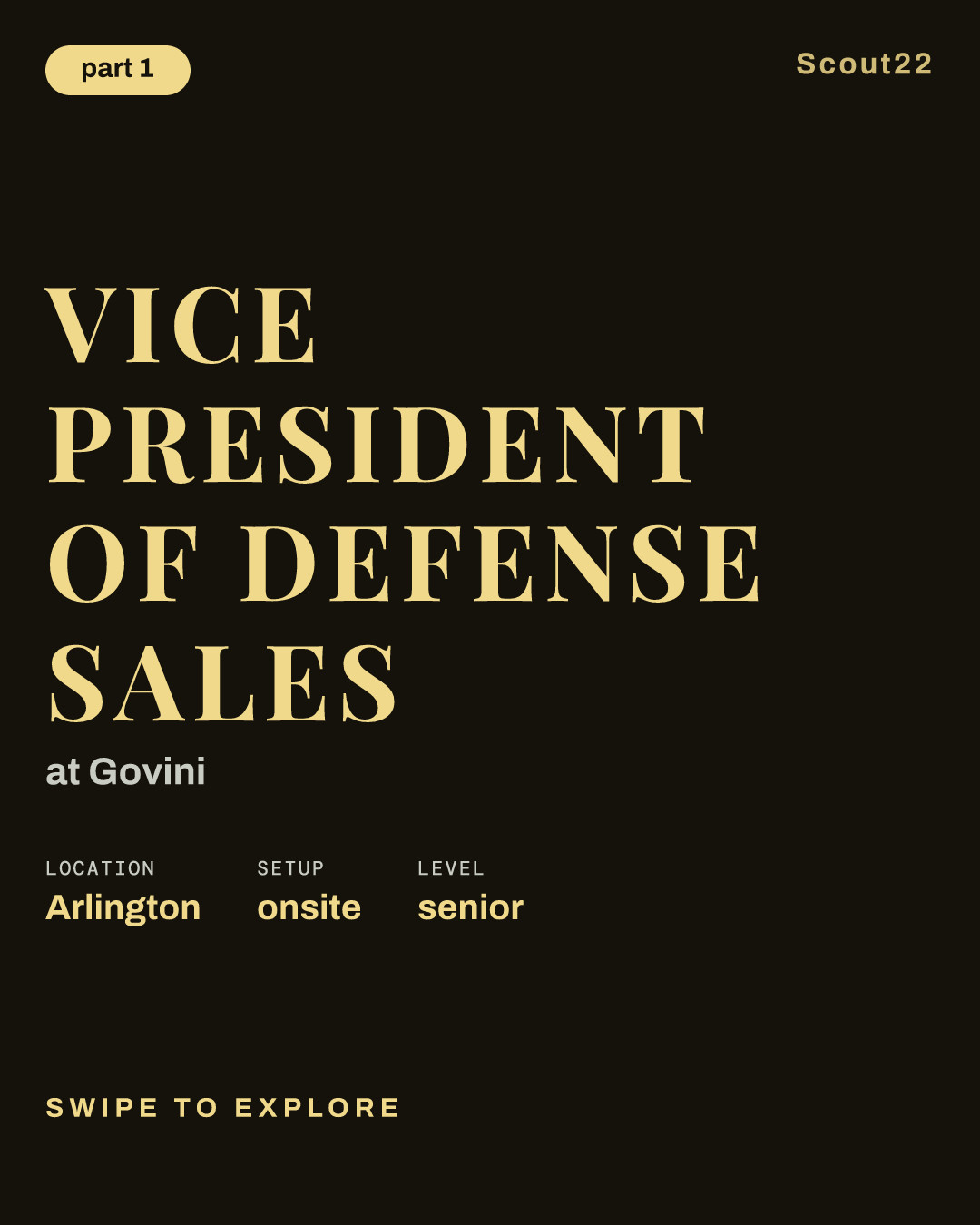 Vice President of Defense Sales at Govini