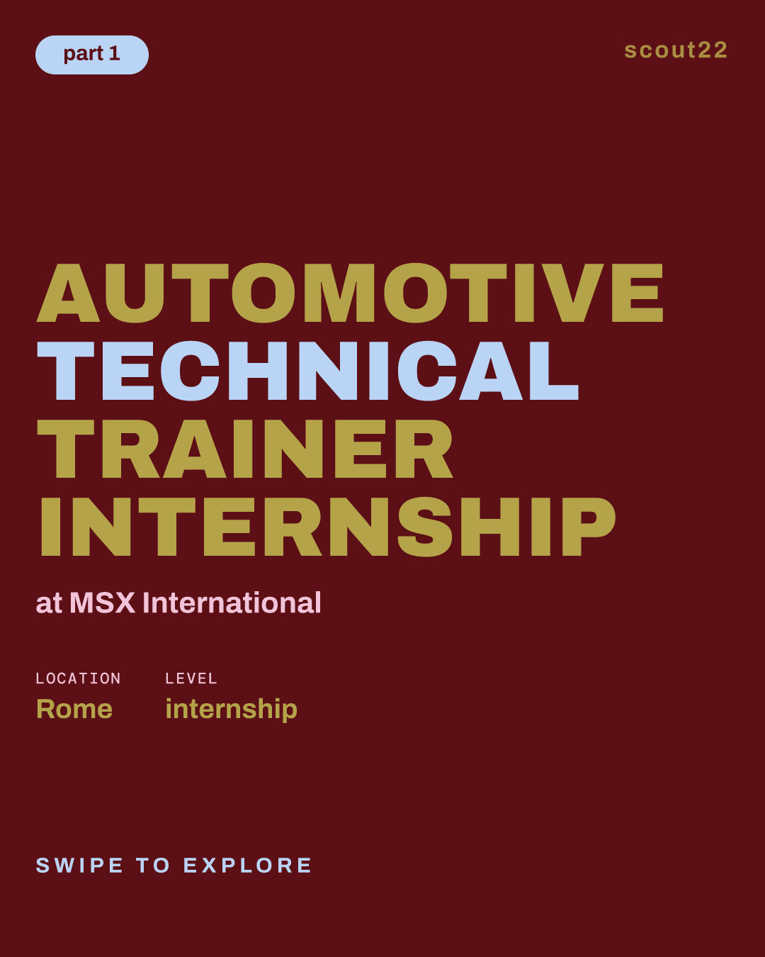 Automotive Technical Trainer Internship at MSX International