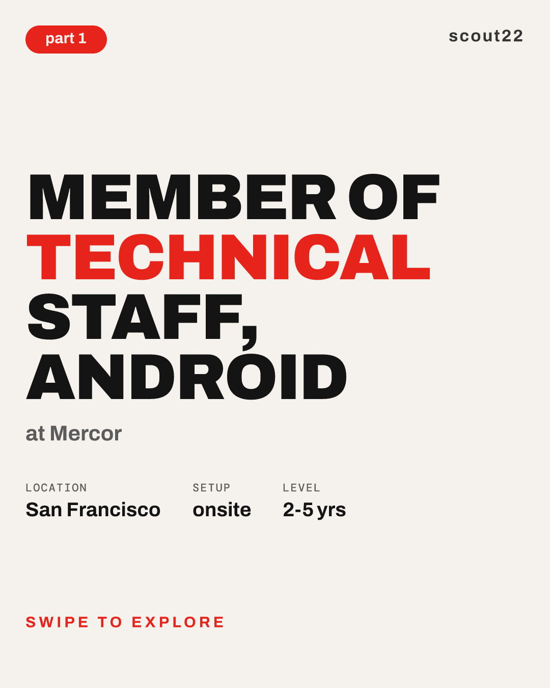 Member of Technical Staff, Android at Mercor